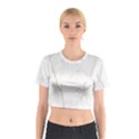 White Marble Tiles Rock Stone Statues Cotton Crop Top View1