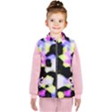 Watercolors shapes on a black background                            Kid s Puffer Vest View1