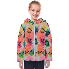 Colorful Spots                                  Kids  Hooded Puffer Jacket