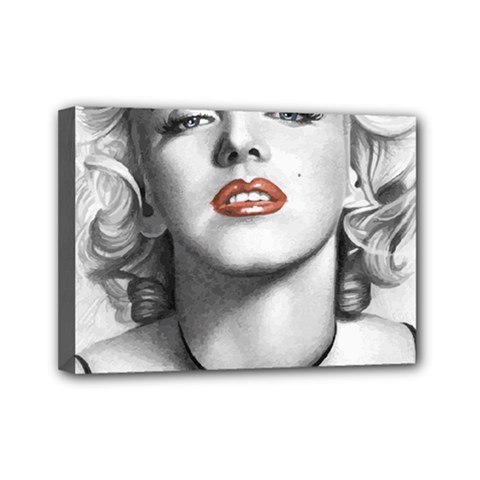 Blonde Bombshell Mini Canvas 7  X 5 