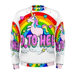 Go To Hell - Unicorn Men s Sweatshirt by Valentinaart