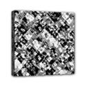 Black And White Patchwork Pattern Canvas Travel Bag View1
