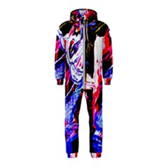 Blue Flamingoes Hooded Jumpsuit (kids)