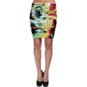 Blue Flamingoes 3 Bodycon Skirt View1