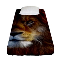 Fractalius Big Cat Animal Fitted Sheet (single Size)