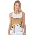 Dog Brown Pet Animal Tail Eskimo Women s Basketball Tank Top View1