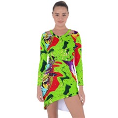 Untitled Island 3 Asymmetric Cut-out Shift Dress