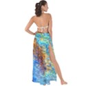 Blue brown  texture                                     Maxi Chiffon Tie-Up Sarong View2