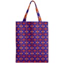 Blue Orange Yellow Swirl Pattern Zipper Classic Tote Bag View1