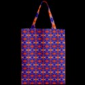 Blue Orange Yellow Swirl Pattern Zipper Classic Tote Bag View2
