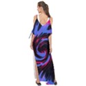 Swirl Black Blue Pink Maxi Chiffon Cover Up Dress View2