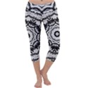 Abstract Pattern Fractal Capri Yoga Leggings View1