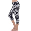 Abstract Pattern Fractal Capri Yoga Leggings View2