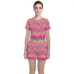 Good Vibing Crop Top And Shorts Co-ord Set