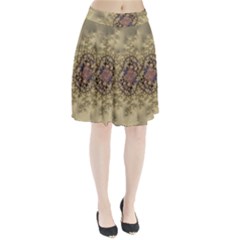 Fractal Art Colorful Pattern Pleated Skirt