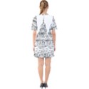 Line Art Architecture Church Sixties Short Sleeve Mini Dress View2