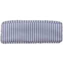 Mattress Ticking Narrow Striped Pattern in USA Flag Blue and White Full Print Rope Handle Tote (Large) View3