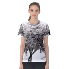 Nature Tree Blossom Bloom Cherry Women s Sport Mesh Tee