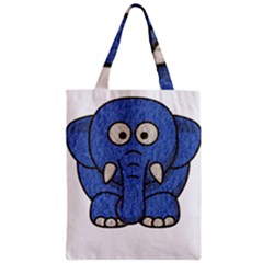 Elephant Animal Cartoon Elephants Zipper Classic Tote Bag by Sapixe