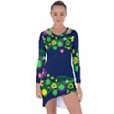 Flower Power Flowers Ornament Asymmetric Cut-Out Shift Dress View1