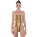 Marble Wall Surface Pattern Tie Back One Piece Swimsuit View1