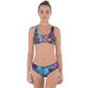 Feather Fractal Artistic Design Criss Cross Bikini Set View1