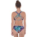Feather Fractal Artistic Design Criss Cross Bikini Set View2
