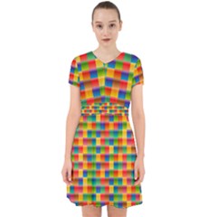 Background Colorful Abstract Adorable In Chiffon Dress