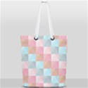 Abstract Pattern Background Pastel Full Print Rope Handle Tote (Small) View1