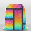 Background Colorful Abstract Drawstring Bag (Small) View2