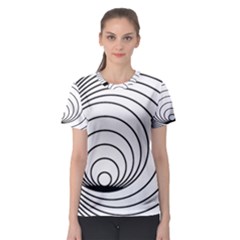 Spiral Eddy Route Symbol Bent Women s Sport Mesh Tee