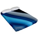 Abstract Pattern Lines Wave Fitted Sheet (Queen Size) View2