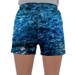Water Color Blue Sleepwear Shorts by FunnyCow