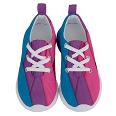 Abstract Background Colorful Strips Running Shoes