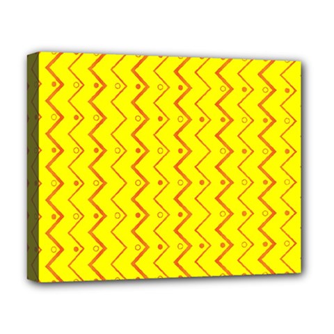 Yellow Background Abstract Deluxe Canvas 20  X 16  