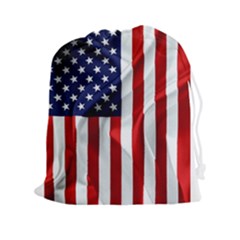 American Usa Flag Vertical Drawstring Pouches (xxl) by FunnyCow