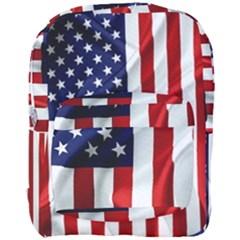 American Usa Flag Vertical Full Print Backpack by FunnyCow