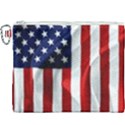 American Usa Flag Vertical Canvas Cosmetic Bag (XXXL) View1