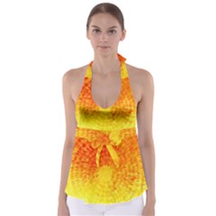 Abstract Explosion Blow Up Circle Babydoll Tankini Top