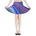 Background Abstract Curves Mini Flare Skirt View3