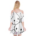 Kitty Cuddling Cat Kitten Feline Cutout Spaghetti Strap Chiffon Dress View2