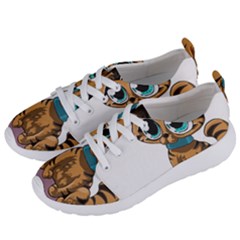 Kitty Cat Big Eyes Ears Animal Women s Lightweight Sports Shoes by Sapixe