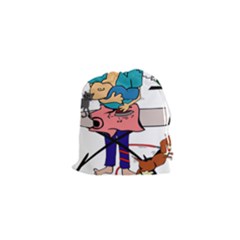 Housewife Multitasking Woman Drawstring Pouches (xs) 