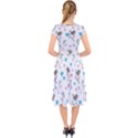 Unicorn, Pegasus and Hearts Cap Sleeve Front Wrap Midi Dress View2