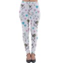 Unicorn, Pegasus and Hearts Lightweight Velour Leggings View1