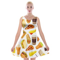53356631 L Velvet Skater Dress by caloriefreedresses