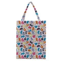 Funny Cute Colorful Cats Pattern Classic Tote Bag