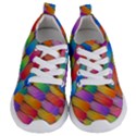 Colorful textured shapes pattern                              Kids  Lightweight Sports Shoes View1