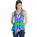 The tropical watercolor Peacock feather created by FlipStylez Designs  Sleeveless Tunic View1