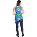 The tropical watercolor Peacock feather created by FlipStylez Designs  Sleeveless Tunic View2
